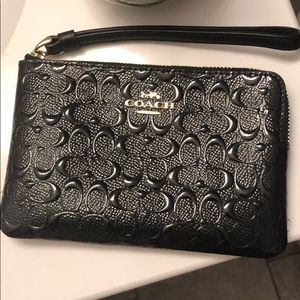 Black Coach Wristlet